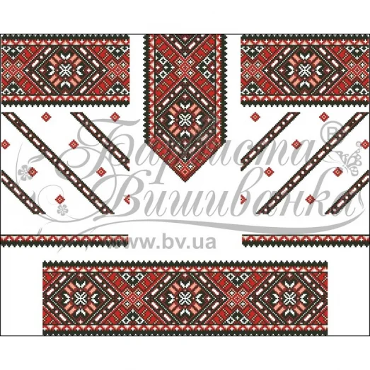 ПД-040 Заготовка детское платье. Барвиста Вишиванка