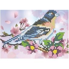 ФЧК-5068 Певчие птицы-синехвостка. Схема для вышивки бисером Феникс
