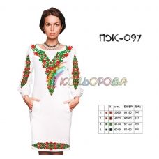 ПЖ-097 КОЛЁРОВА. Заготовка платье для вышивки