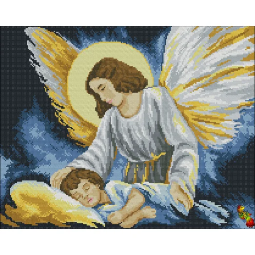 ФПК-2212 Под защитой золотых крыльев. Схема для вышивки бисером Феникс