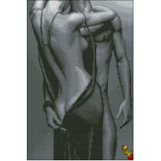 ФПК-3297 Молния на платье. Схема для вышивки бисером Феникс