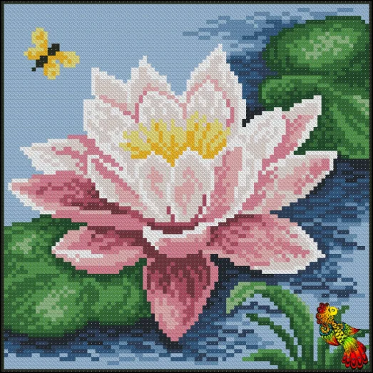 ФПК-4146 Звёздный лотос. Схема для вышивки бисером Феникс