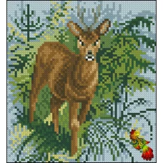 ФПК-5109 Маленький олень. Схема для вышивки бисером Феникс