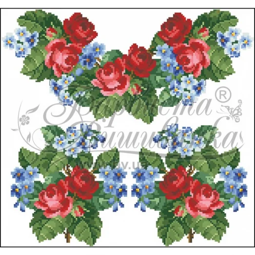 ПЛ-004 Заготовка женского платья белого.Барвыста Вышиванка