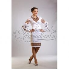 ПЛ-028 Заготовка женского платья белого.Барвыста Вышиванка