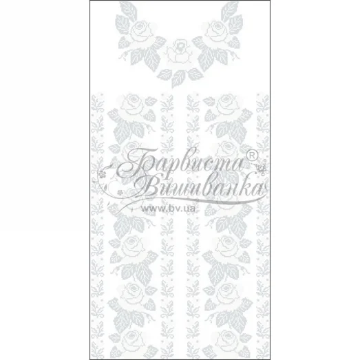 ПЛ-044 Заготовка женского платья белого.Барвыста Вышиванка