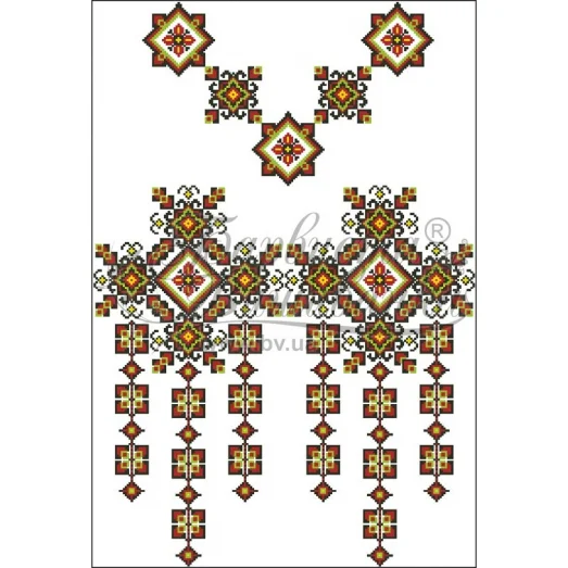 ПЛ-045 Заготовка женского платья белого.Барвыста Вышиванка