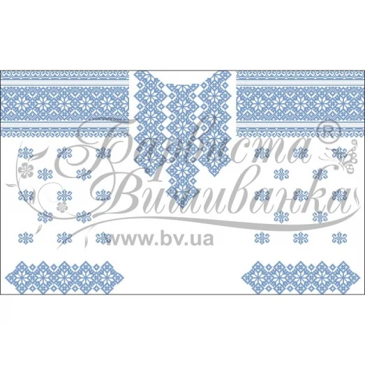 ПЛ-065 Заготовка женского платья белого.Барвыста Вышиванка