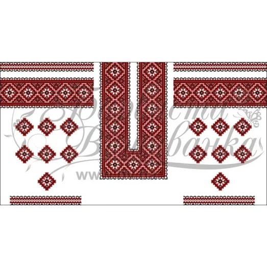 ПЛ-068 Заготовка женского платья белого.Барвыста Вышиванка