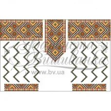 ПЛ-080 Заготовка женского платья белого.Барвыста Вышиванка