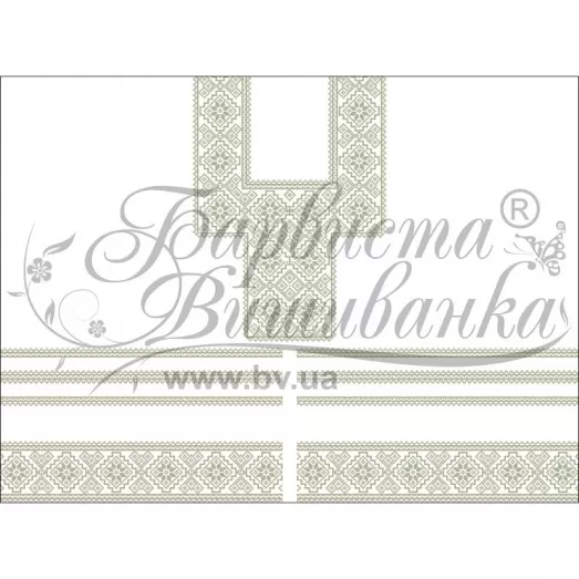 ПЛ-106 Заготовка женского платья белого.Барвыста Вышиванка