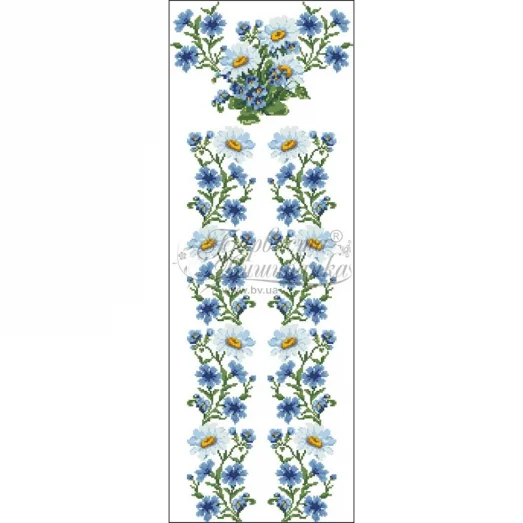 ПЛ-191 Заготовка женского платья белого.Барвыста Вышиванка