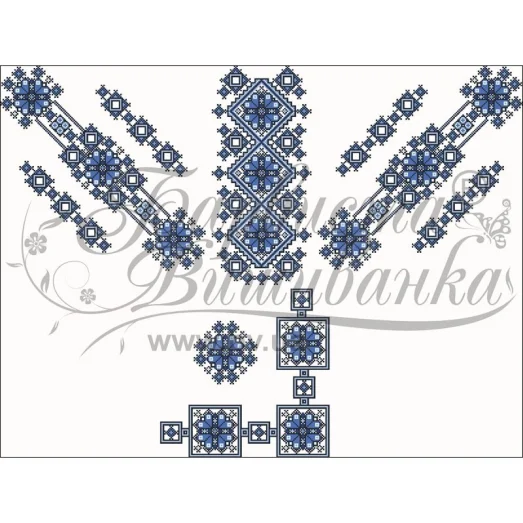 ПЛ-481 Заготовка женского платья белого.Барвыста Вышиванка