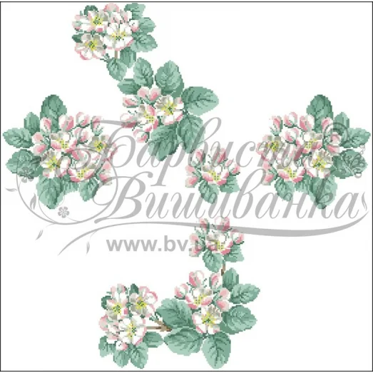 ПЛ-521 Заготовка женского платья белого.Барвыста Вышиванка