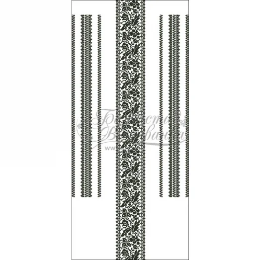 ПЛ-821 Заготовка женского платья белого.Барвыста Вышиванка