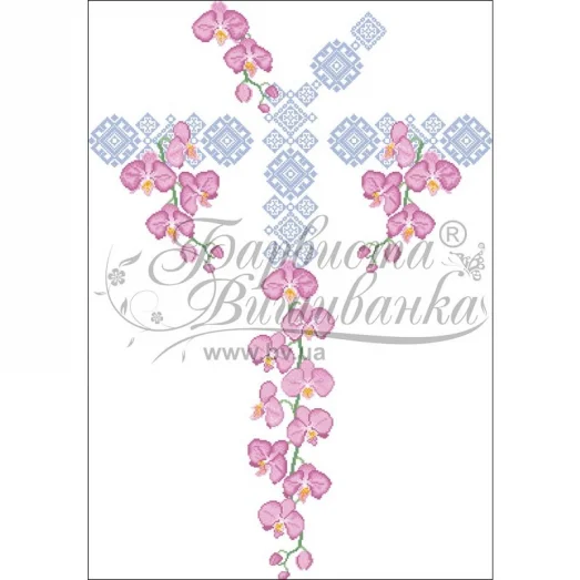 ПЛ-871 Заготовка женского платья белого.Барвыста Вышиванка