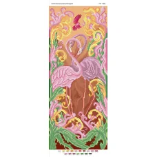 ПМ-4001 Розовые фламинго. Схема для вышивки бисером ТМ Сяйво