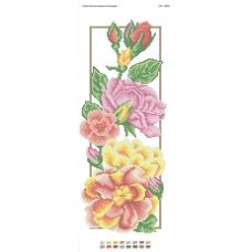ПМ-4009 Розовые розы. Схема для вышивки бисером ТМ Сяйво