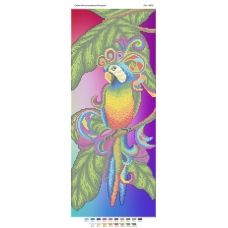 ПМ-4010 Веселый попугай. Схема для вышивки бисером ТМ Сяйво