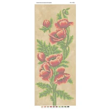 ПМ-4013 Маки.Схема для вышивки бисером ТМ Сяйво