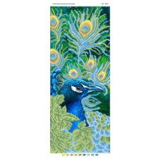 ПМ-4014 Павлин. Схема для вышивки бисером ТМ Сяйво