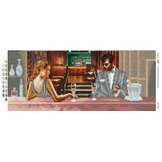 ПМ-4078 Бокал шампанского. Схема для вышивки бисером ТМ Сяйво