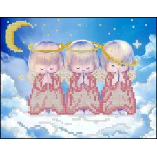 ФЧК-5092 Почти идеальный (в облаках девочка). Схема для вышивки бисером Феникс