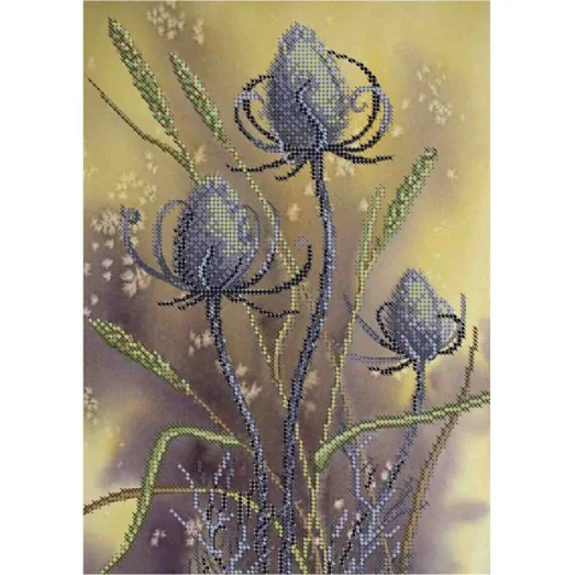 А4-К-1136 Полевые травы. Схема для вышивки бисером ТМ Acorns