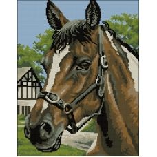 ФПК-3149 Портрет гнедого коня. Схема для вышивки бисером Феникс