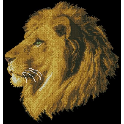 ФЧК-3111 Портрет льва. Схема для вышивки бисером Феникс