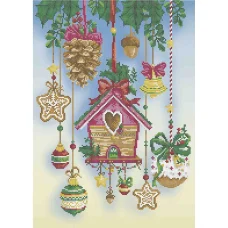 А3-К-1105 Пряничный домик.  Схема для вышивки бисером ТМ Acorns