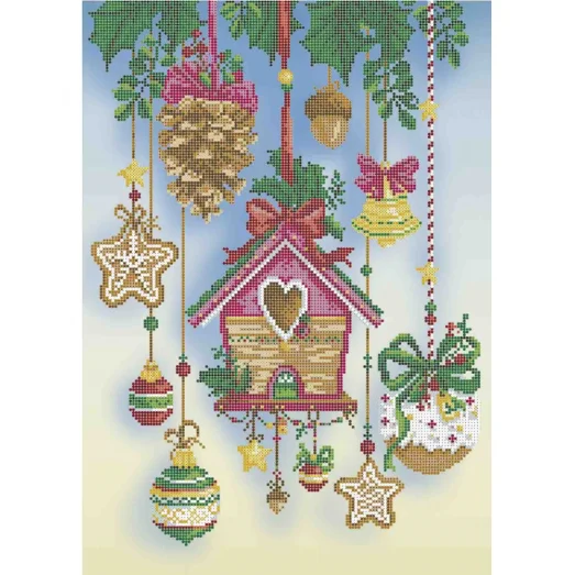 А3-К-1105 Пряничный домик. Схема для вышивки бисером ТМ Acorns