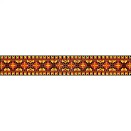 ПСд-028 Бисерная заготовка пояс черный.Барвыста Вышиванка