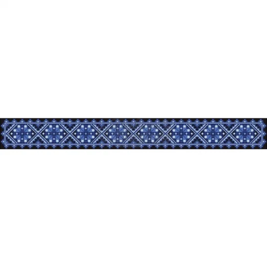 ПСд-048 Бисерная заготовка пояс черный.Барвыста Вышиванка