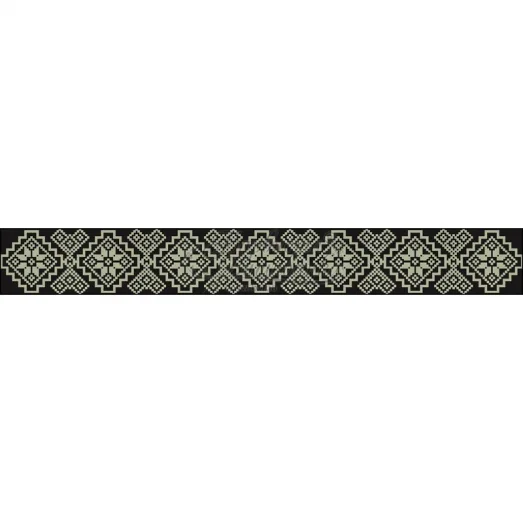 ПСд-086 Бисерная заготовка пояс черный.Барвыста Вышиванка