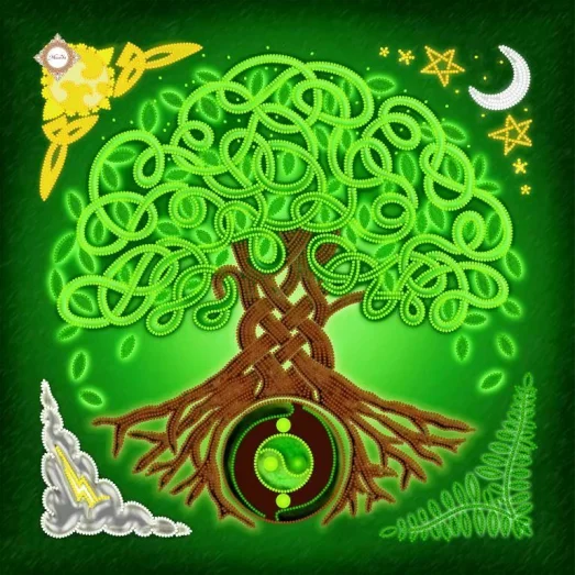 ПС-011 Заготовка для вышивки подушки Дерево жизни. Миледи