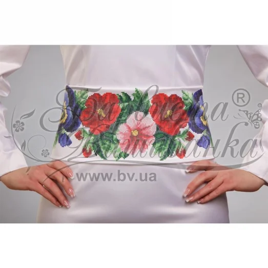 ПС-351 Бисерная заготовка пояс. Барвыста Вышиванка