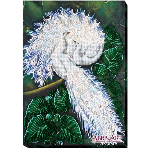 АВ-398 Белоснежный символ счастья. Набор для вышивки бисером. Абрис Арт