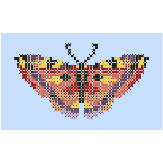 ФЧК-6085 Пёстрая бабочка. Схема для вышивки бисером Феникс