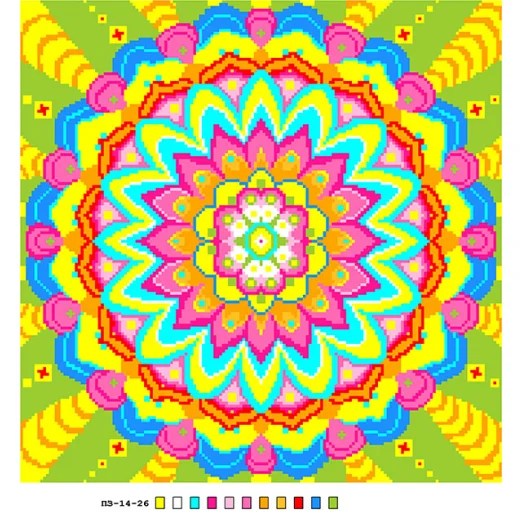 П3-14-026 Канва для вышивки подушки нитками. ТМ Вишиванка