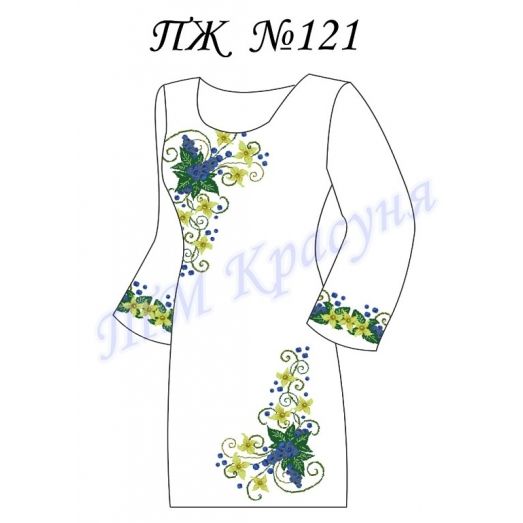 ПЖ-121 Заготовка платья для вышивки ТМ Красуня
