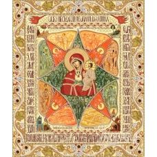 РИК-2-004 Икона Божией Матери "Неопалимая Купина". Схема для вышивки бисером. ТМ Маричка