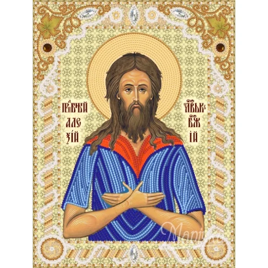 РИК-4103 Прп. Алексий,человек Божий. Схема для вышивки бисером ТМ Маричка