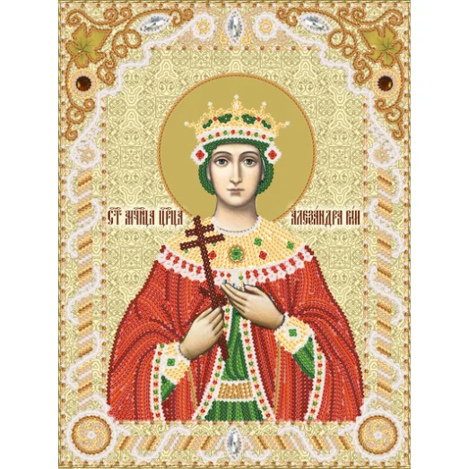РИК-4201 Св. Мч.Царица Александра. Схема для вышивки бисером ТМ Маричка