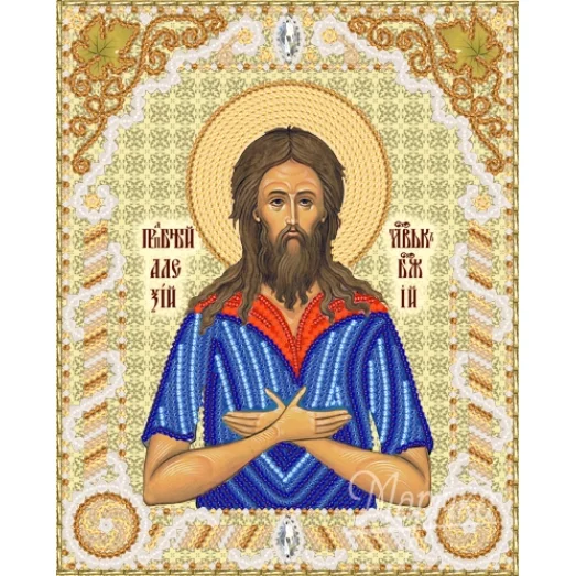 РИК-5403 Прп. Алексий, человек Божий. Схема для вышивки бисером ТМ Маричка