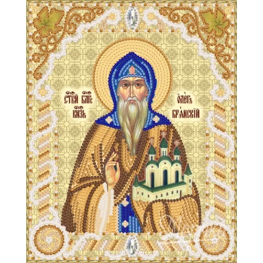 РИК-5450 Св. Блг. Кн. Олег Брянский. Схема для вышивки бисером ТМ Маричка