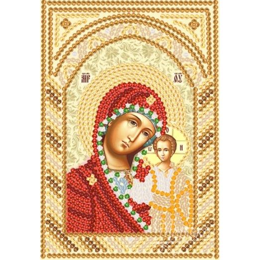 РИК-5703 Богородица Казанская. Схема для вышивки бисером ТМ Маричка