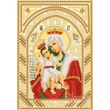 РИК-5713 Богородица Милующая (Достойно есть). Схема для вышивки бисером ТМ Маричка
