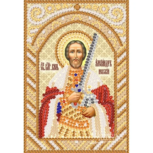 РИК-6001 Св. Блг. Кн. Александр Невский. Схема для вышивки бисером ТМ Маричка