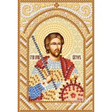 РИК-6017 Св. Мч. Виктор. Схема для вышивки бисером ТМ Маричка
